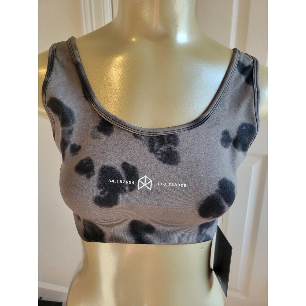 RAWGEAR Strapback Gray Camo‎ Pullover Active Gym Sports Bra Womens L